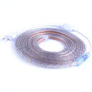 1M 2M 3M 5M 10M Waterproof AC220V EU Plug SMD5050 LED Strip Light  Flexible Rope Tape Home Outdoor Lamp