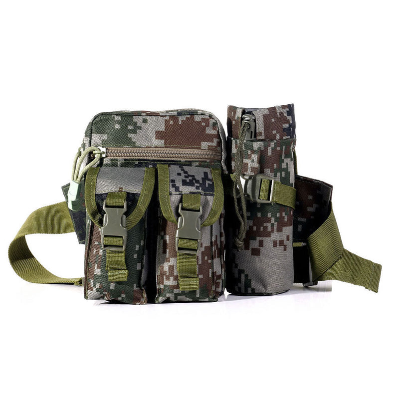 HENGJIA Nylon Camouflage Fishing Bag Fishing Tools Bag Outdoor Multifunctional Waist Bag