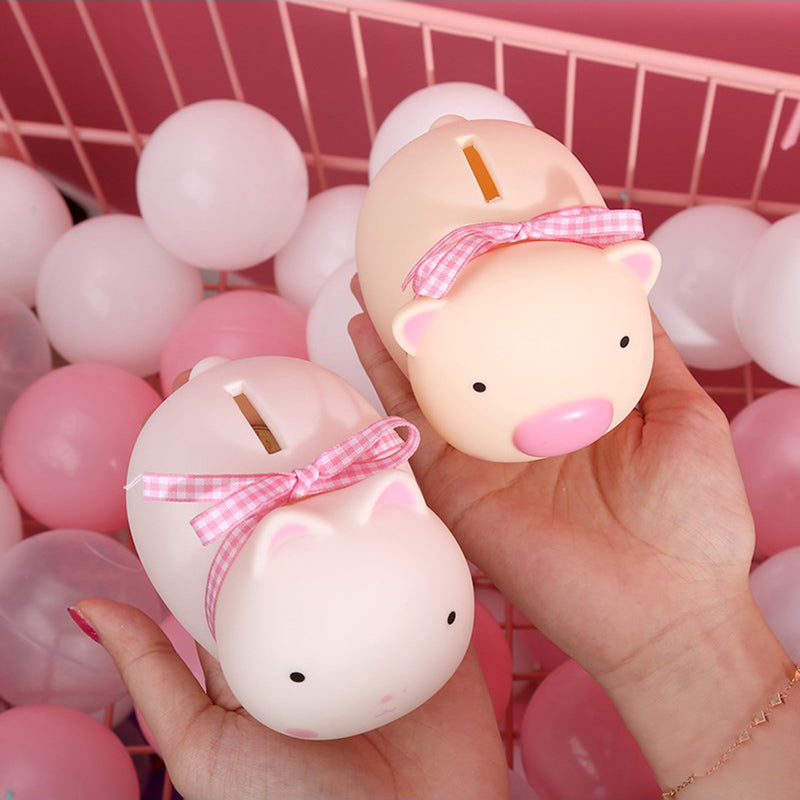 Cartoon Pig Cat Koala Panda Piggy Bank Money Coin Holder Box Toy Decor Gift