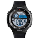 SKMEI 1465 50M Waterproof Countdown Outdoor EL Light Sports Digital Watch Men Wrist Watch