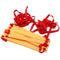 6 Meters 12 Knots Red Rope Yellow Grid Football Training Agility Ladder Training Frame