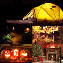 7W USB Rechargeable LED Camping Light Flame Effect Simulated Fire Light Bulb Decor