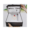 DIY Propose Gift WILL YOU MARRY ME Notebook Book Flip Flap Hiding Marriage Ring
