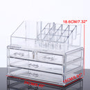 Large Capacity Transparent Acrylic Desktop Makeup Cosmetics Storage Box Jewelry Organizer Acrylic Display Box Storage with Drawers