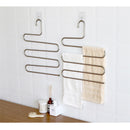 Mrosaa 5 layers S Shape MultiFunctional Clothes Hangers Pants Storage Hangers Cloth Rack Multilayer Storage Cloth Hanger