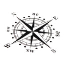 Car Compass Sticker 15/30cm Optional PVC Sticker Car Stickers