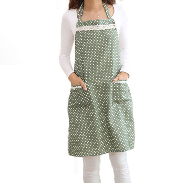 Honana KT-AP1 Adjustable Large Size Bib Apron Kitchen Cooking Woman Man Stripe Linen Apron With Pocket