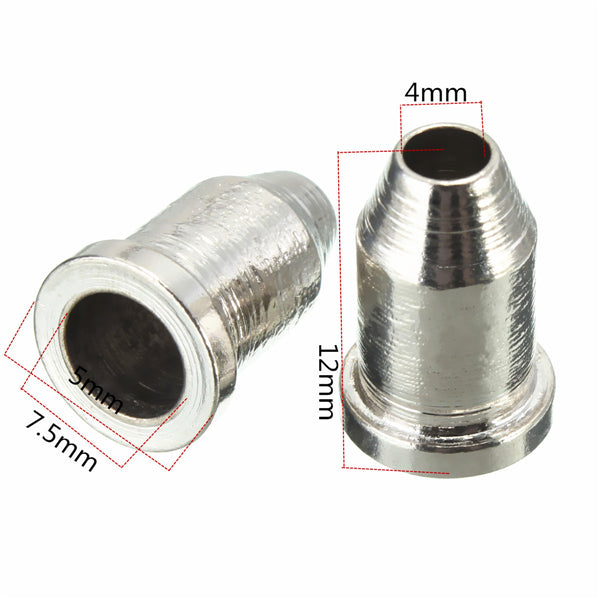 6 x Chrome Guitar String Through Body Ferrule 1/4" String Ferrules for Telecaster