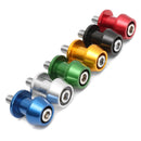 Pair 8mm Swing Arm Spool Motorcycle CNC Slider Stand Bobbins Universal Alloy