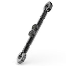 CNC Motorcycle Waterproof Noctilucent Modified Balance Bar With Clock And Thermometer