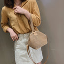 Women Straw Bag Woven Beach Handbag Crossbody Shoulder Bag Outdoor Travel