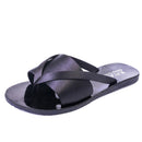 Female Women Summer Fashion Cooler One Word Drag Sand Beach Slipper Non-slip Rubber Solid color