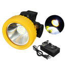 Miners Cordless Power LED Helmet Light Safety Head Cap Lamp Torch