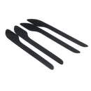4 X Carbon Fiber Door Handle Car Decals Sticker 200 x 90mm For Tesla Model 3