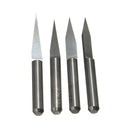 20pcs 0.1mm 10/15/20/30 Degree 3.175mm Carbide PCB Engraving Bit CNC Router Tool