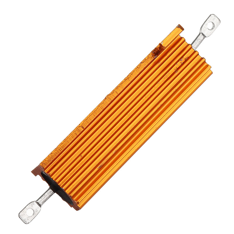 RX24 50W 50R 50RJ Metal Aluminum Case High Power Resistor Golden Metal Shell Case Heatsink Resistance Resistor