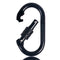 25kN O-threaded Steel Lock Carabiner Climbing Equipment CE / UIAA Screw Locking Rock