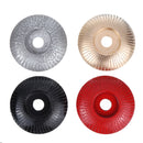Drillpro 85mm Tungsten Carbide Wood Shaping Disc Carving Disc 16mm Bore Sanding Grinder Wheel for 100 115 Angle Grinder