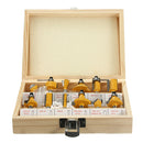 12pcs 1/4 Inch Shank Router Bit Set Tungsten Carbide Woodworking Cutter Rotary Tool