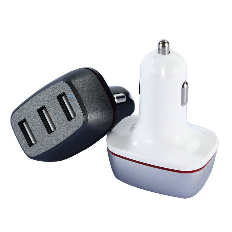5.1A 25.5W 3 Port USB Car Charger With Power3S Technology for iPhone 8/X iPad