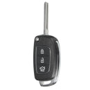 Car Remote Key Case Fob 3 Button Flip Key Shell Left Fold for Hyundai Santa Fe 13-14 PG180A