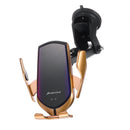 Metal Glass 10w Qi Wireless Charger Infrared Sensor Air Vent Dashboard Car Phone Holder For 4.0-6.5 Inch Smart Phone iPhone 11 Samsung Note 10