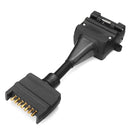 7Pin Female To 12Pin Male Trailer Adapter Electric Tow Converter Plug
