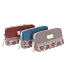 Zipper Canvas Material National Wind Purse Storage Bag Mini Bag