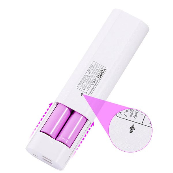 TOMO 18650 Li-on Battery Charger Portable Power Bank Travel Camping Hiking USB Battery Charger