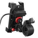Universal Motorcycle Bike Handlebar Mount Holder USB Charger For 3.5-6inch Cell Phone GPS