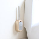 Removable Compact Home ABS Wall Mounted Brush Holder Scrubber Curved Cleaning Brush Stainless Steel