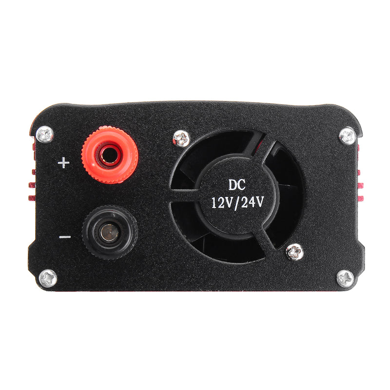 DOXIN Power Inverter 3000W Peak Modified Sine Wave Converter DC 12V/24V To AC 220V USB Plug Port