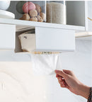 KCASA Japanese Style Portable Traceless Toilet Paper Holder Household Tissue Box Plastic Toilet Towel Holder-White