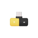Universal Type-c to Dual Type-c Fast Charging Audio Music Adapter Converter for Xiaomi Mobile Phone