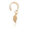 U Shaped Ear Clip Multicolor Leaf Pendant Single Earring Sweet Earring For Women