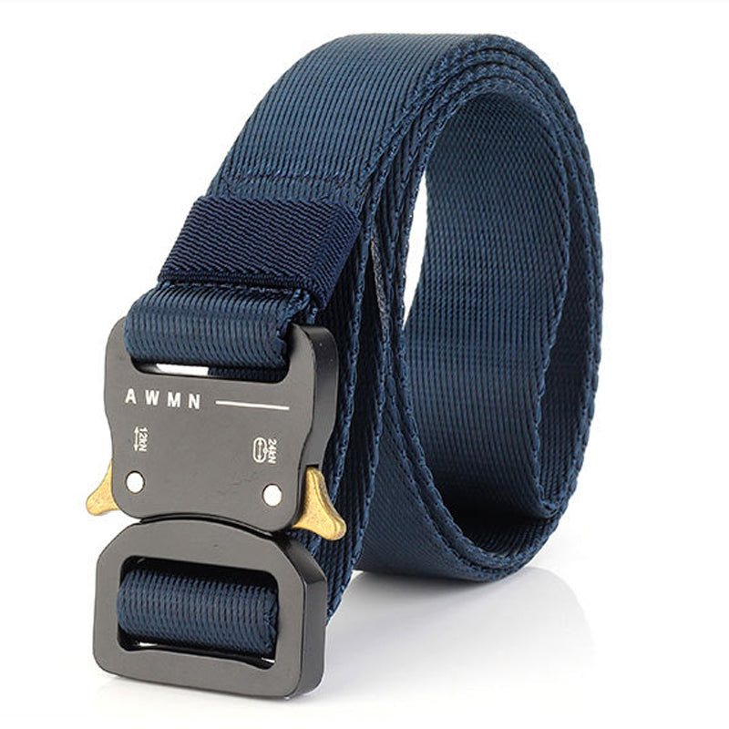 AWMN S04 3.2cm 125cm Nylon Belts Men Women Inserting Buckle Military Tactical Belt