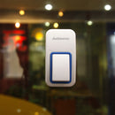 US Plug Augreener Wireless Cordless Wireless Control Doorbell Battery-free 25 Chime Digital Doorbell