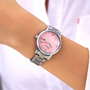 CHENXI 303L Luxury Flower Dial Case Ladies Watches Stainless Steel Strap Quartz Watches