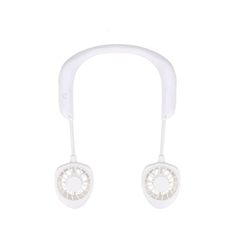 ABS Portable Mini Fan Hands Free Li-ion Battery USB Rechargable Hanging Neck Personal Sport Fan Mini Air Fan