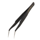 LAWANG ESD-15 2PCS Stainless Steel Anti-static Tweezers