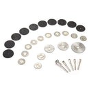 Drillpro 30pcs Grinding Polishing Wheel Set 1/8 Inch Shank Saw Blade and Cutting Discs