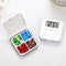 Loskii CR-210 Electronic Timing Medication Organizer Mini Portable Daily Vitamin Pill Case with Dig