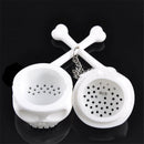 Cool Food-safe Silicone T-Bones Bones Skull Infuser Loose Leaf Tea Strainer Filter Infuser Diffuser