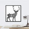 Miico Hand Painted Oil PaintingsSimple Style-CSide Face DeerWall Art For Home Decoration Paintings
