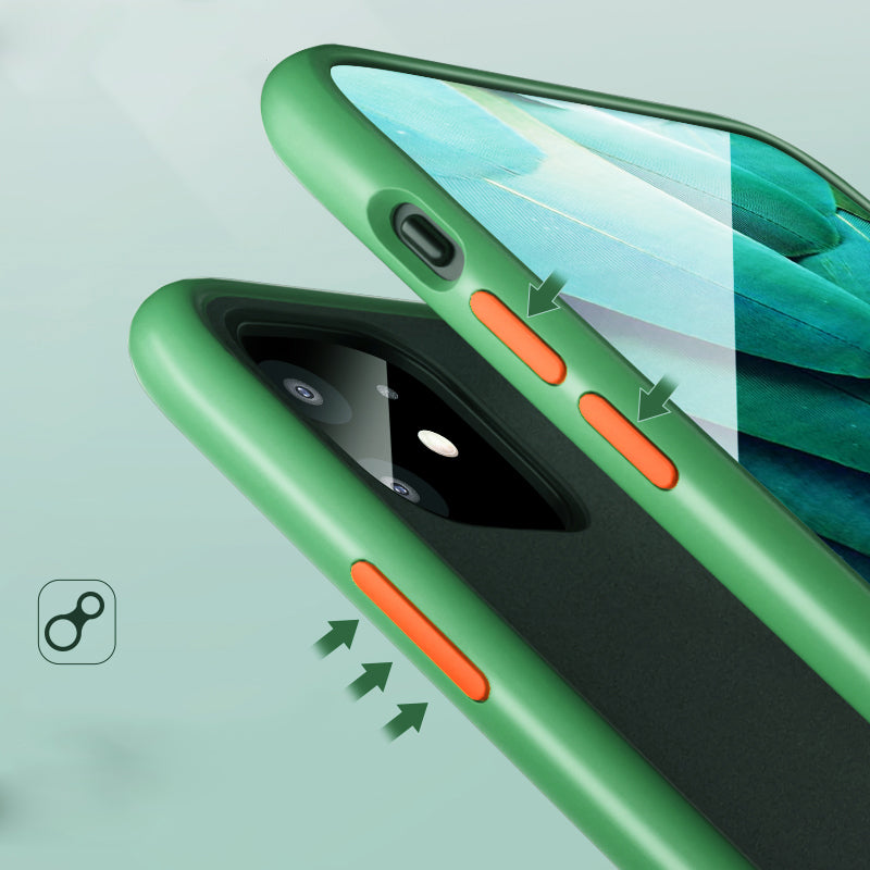 CAFELE Shockproof Anti-fingerprint Ultra-thin Frosted Soft Silicon Edge+Hard PC Translucent Protective Case for iPhone 11 Pro 5.8 inch