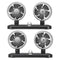 12V/24V Dual Head Car Fan  Recreational Vehicle Cooling Fan Rotating Oscillating Dashboard Ventilation Air Cooler