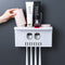 Wall Mount Toothbrush Holder Toothpaste Squeezer Automatic Toothpaste Dispenser