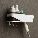 Multifunction Wall Mounted Storage Rack Hair Dryer Holder Home Bath Decoration