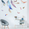 Miico FX82020 2 PCS Feather Decorative Sticker Sofa Background Wall Sticker DIY Sticker