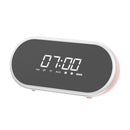 Baseus E09 Wireless bluetooth Speaker HiFi Dual Units Dual Alarm Clock LED Display Light FM Radio TF Card Speaker with Mic